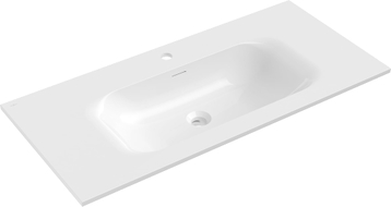 Mexen Vela Einbaubecken 101 x 46,5 cm, weiß glänzend - 25231000