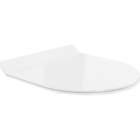 Mexen Absenkautomatik-Slim Sitz, Duroplast, Weiß glänzend - 39010100