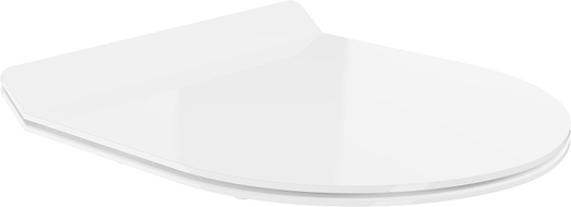 Mexen Absenkautomatik-Slim Sitz, Duroplast, Weiß glänzend - 39010100