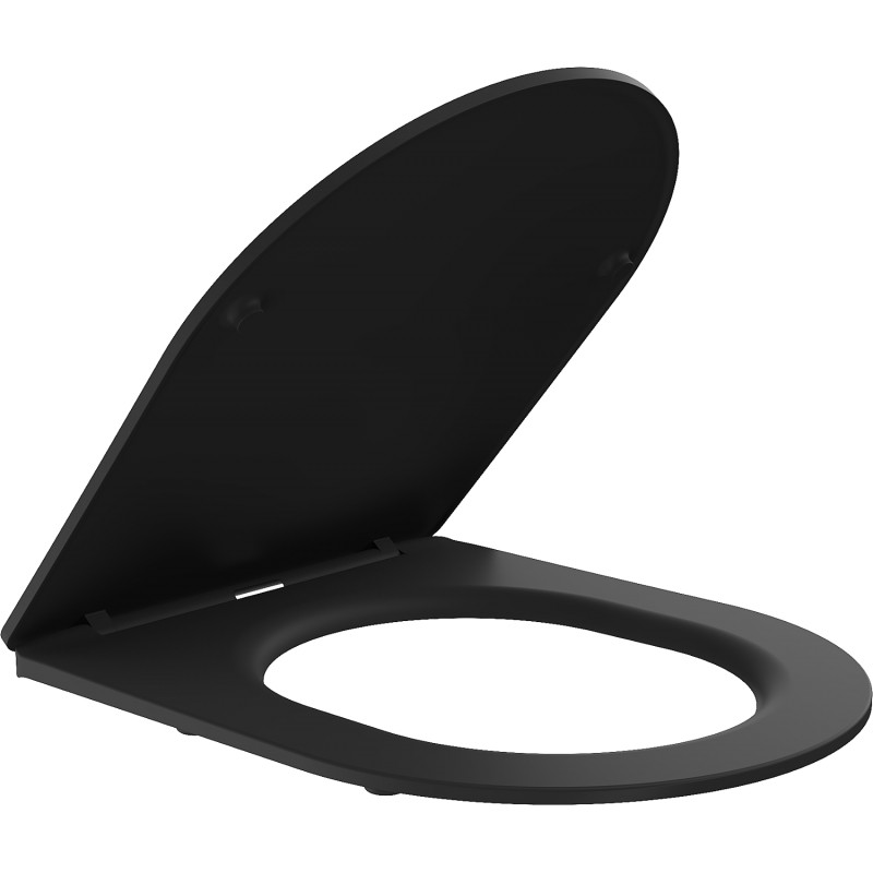 Mexen flach absenkbarer WC-Sitz Slim, Duroplast, schwarz matt - 39100185