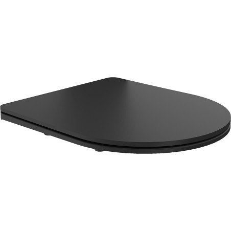 Mexen flach absenkbarer WC-Sitz Slim, Duroplast, schwarz matt - 39100185