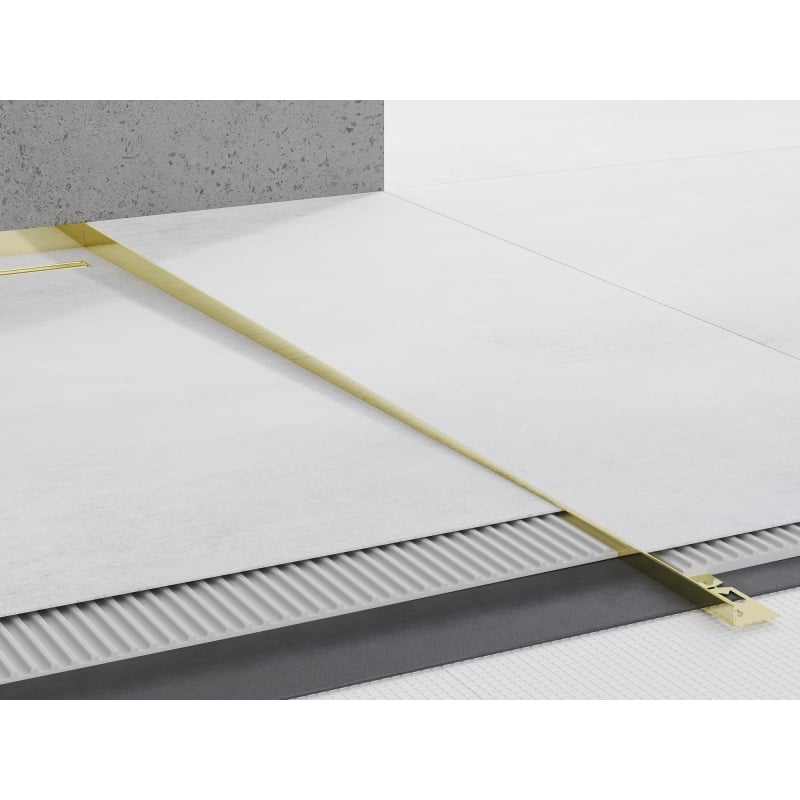 Mexen Line-B Bodenabschlussschiene 120 cm rechts, gold - 185001120R