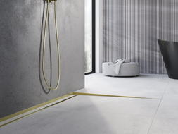 Mexen Line-B Bodenabschlussschiene 120 cm rechts, gold - 185001120R