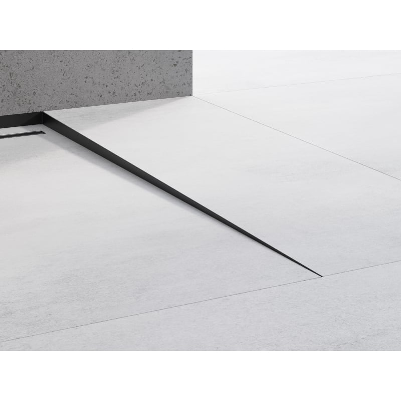 Mexen Line-B Bodenabfallleiste 120 cm rechts, schwarz - 187001120R