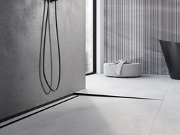 Mexen Line-B Bodenabfallleiste 120 cm rechts, schwarz - 187001120R