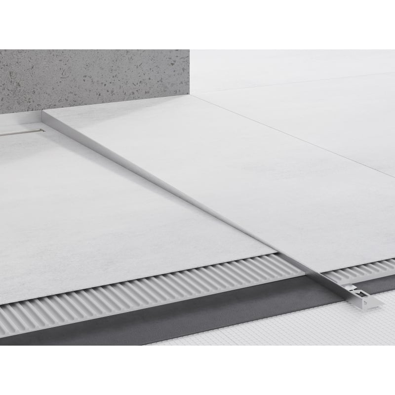 Mexen Line-B Fußleistenabdeckung 180 cm rechts, Inox - 181001180R
