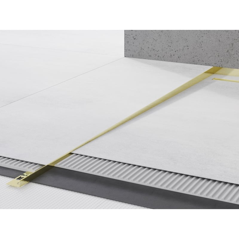 Mexen Line-B Bodenabschlüsse Leiste 120 cm links, gold - 185001120L