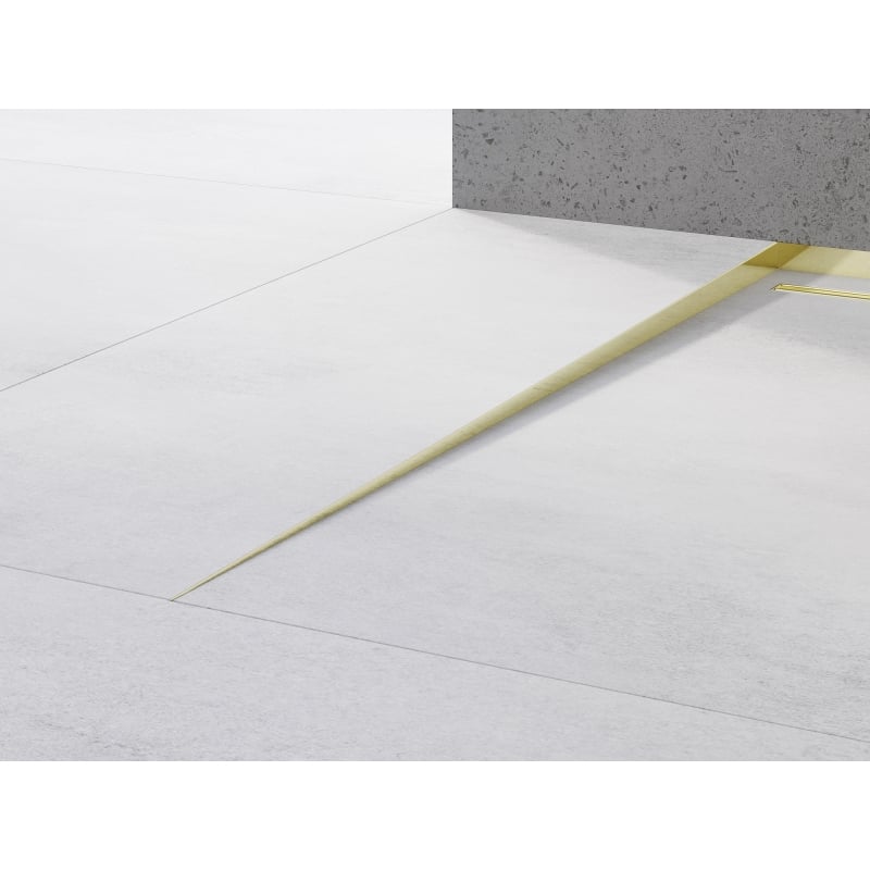 Mexen Line-B Bodenabschlüsse Leiste 120 cm links, gold - 185001120L