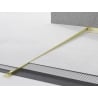 Mexen Line-B Boden-Abfallleiste 120 cm links, gebürstetes Gold - 185501120L
