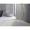 Mexen Line-B Boden-Abfallleiste 120 cm links, gebürstetes Gold - 185501120L