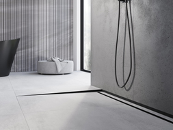 Mexen Line-B Boden Gefälleleiste 120 cm links, schwarz - 187001120L