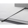 Mexen Line-B Boden Gefälleleiste 120 cm links, schwarz - 187001120L