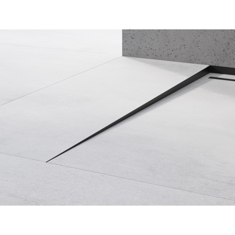 Mexen Line-B Boden Gefälleleiste 120 cm links, schwarz - 187001120L