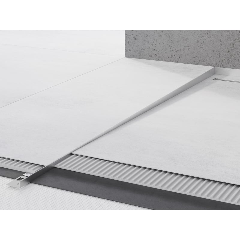 Mexen Line-B Bodenabschlussschiene 180 cm links, Inox - 181001180L