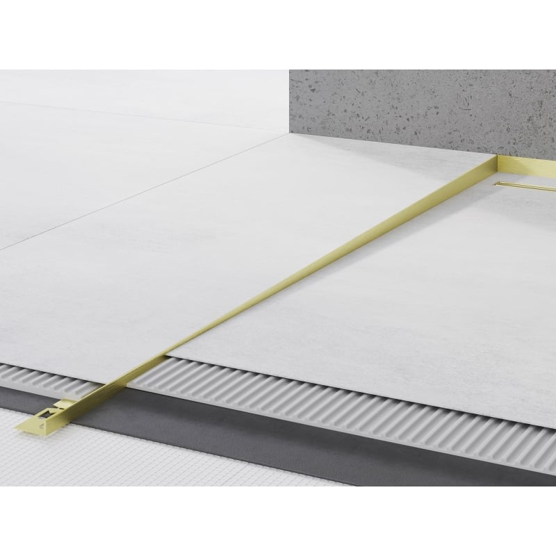 Mexen Line-B bodenablaufleiste 180 cm links, gold gebürstet - 185501180L