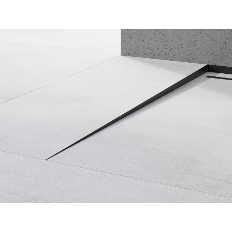 Mexen Line-B Bodenabfallleiste 180 cm links, schwarz - 187001180L