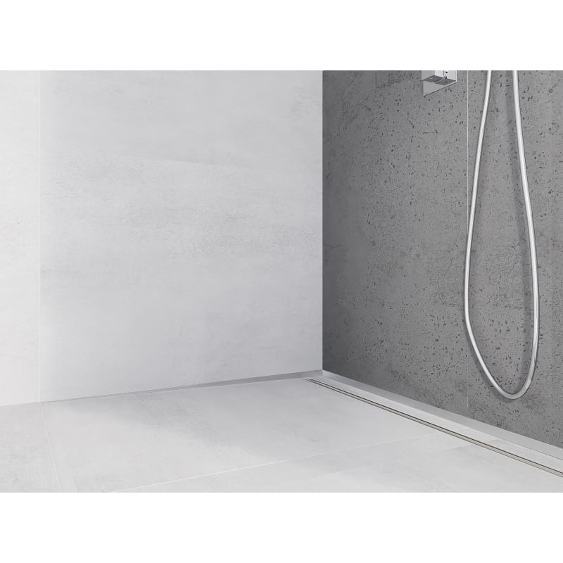 Mexen Line-B Wandablaufleiste 120 cm links, Inox - 181002120L