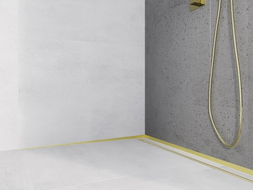 Mexen Line-B Wandleiste 120 cm links, gebürstetes Gold - 185502120L