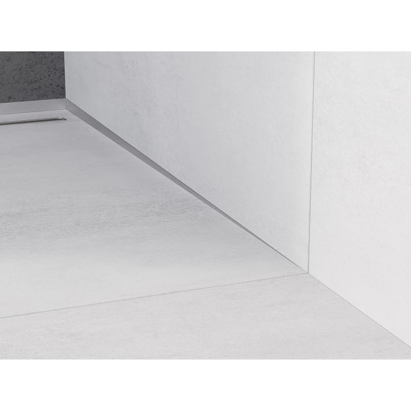 Mexen Line-B Wandabschlussleiste 120 cm rechts, Inox - 181002120R