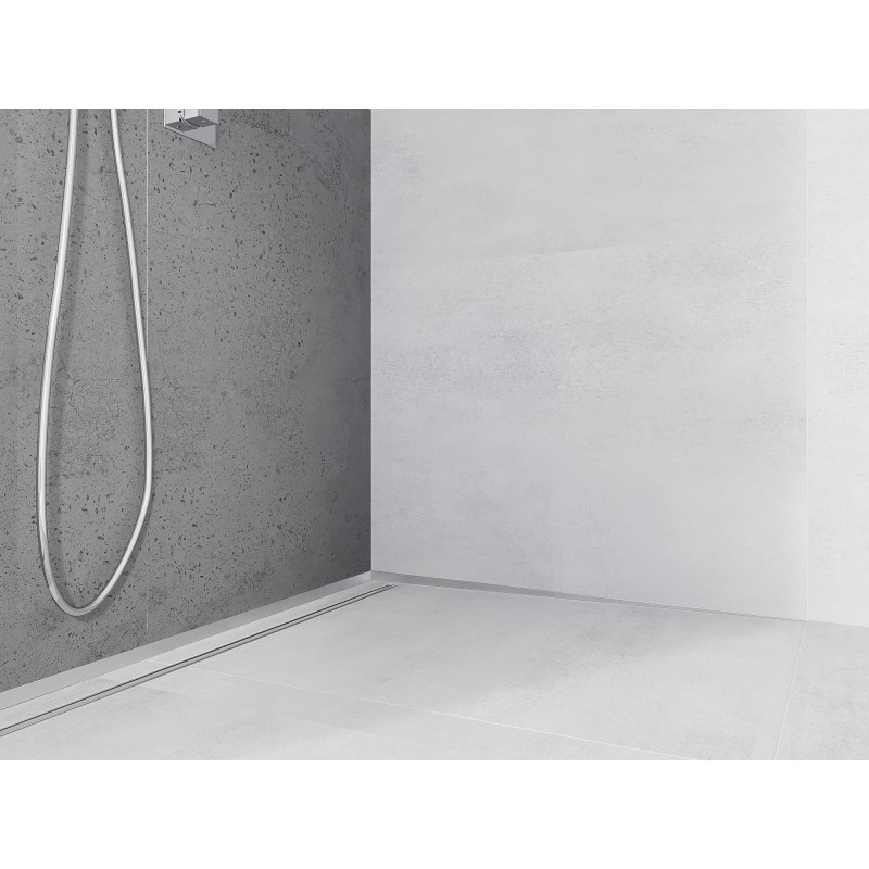 Mexen Line-B Wandabschlussleiste 120 cm rechts, Inox - 181002120R