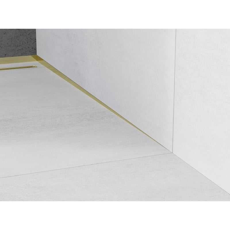 Mexen Line-B Wandabschirmleiste 120 cm rechts, gold - 185002120R