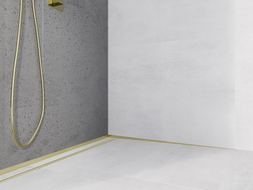 Mexen Line-B Wandabschirmleiste 120 cm rechts, gold - 185002120R