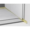 Mexen Line-B Wandablaufleiste 120 cm rechts, gebürstetes Gold - 185502120R