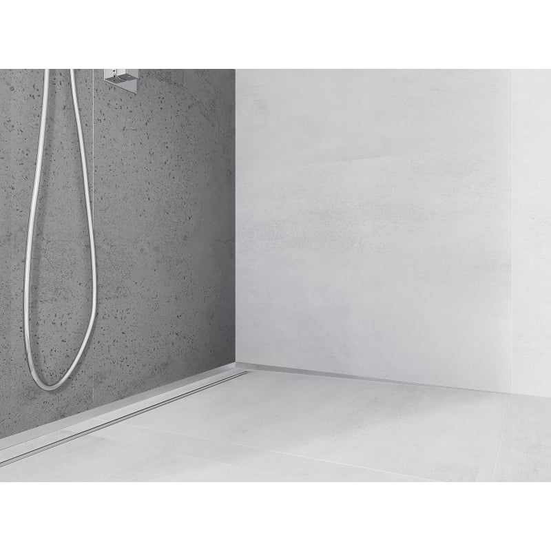 Mexen Line-B Neigungsleiste wandseitig 180 cm rechts, Inox - 181002180R
