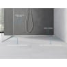 Mexen Line-B Neigungsleiste wandseitig 180 cm rechts, Inox - 181002180R