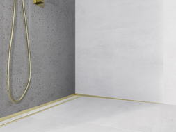 Mexen Line-B Wandseitige Gefälleleiste 180 cm rechts, gold - 185002180R