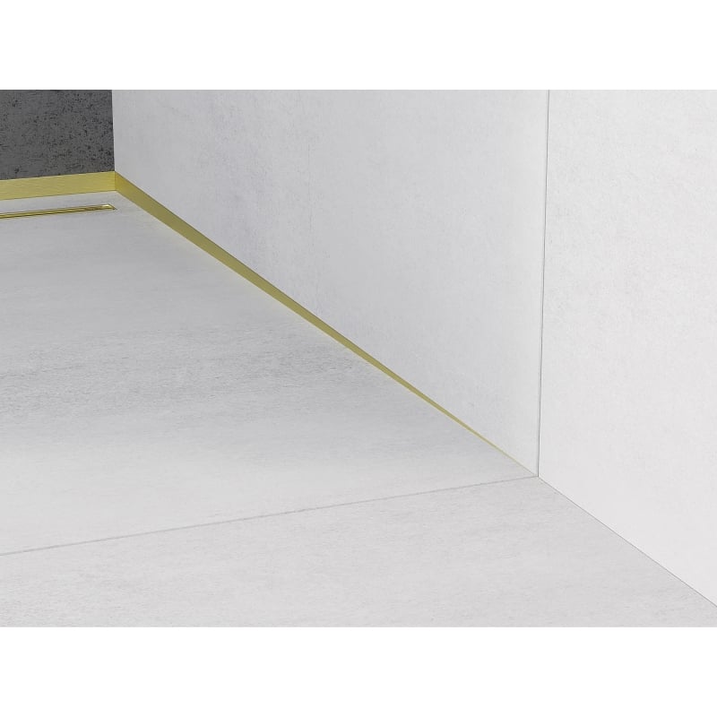 Mexen Line-B Wandablaufschiene 180 cm rechts, gold gebürstet - 185502180R
