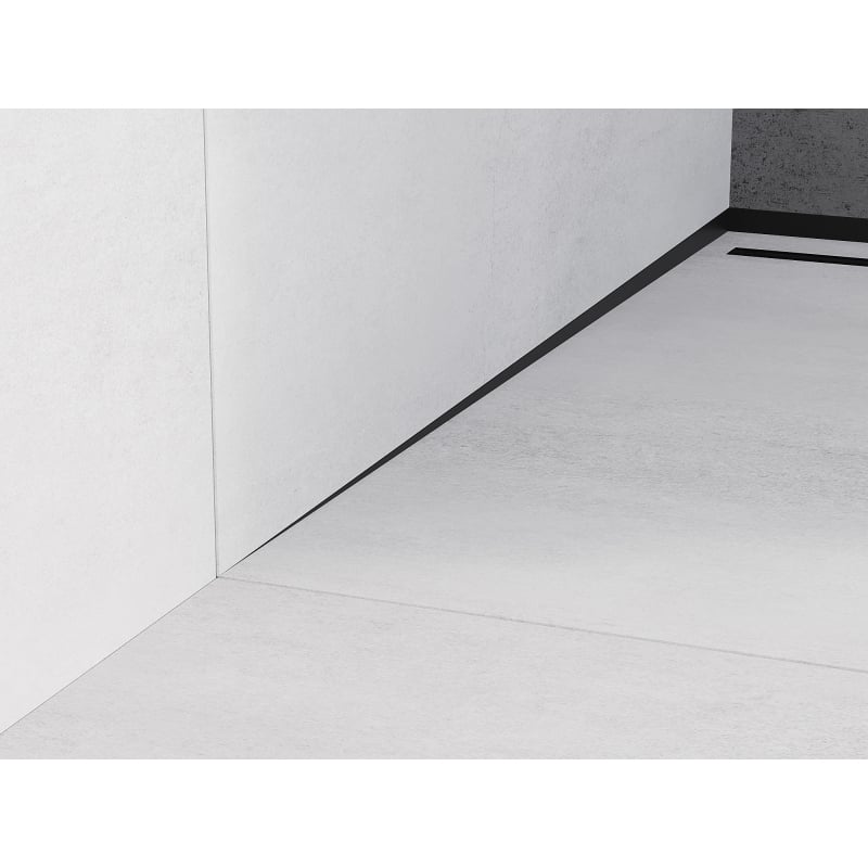 Mexen Line-B Wandablauflansch 180 cm rechts, schwarz - 187002180R