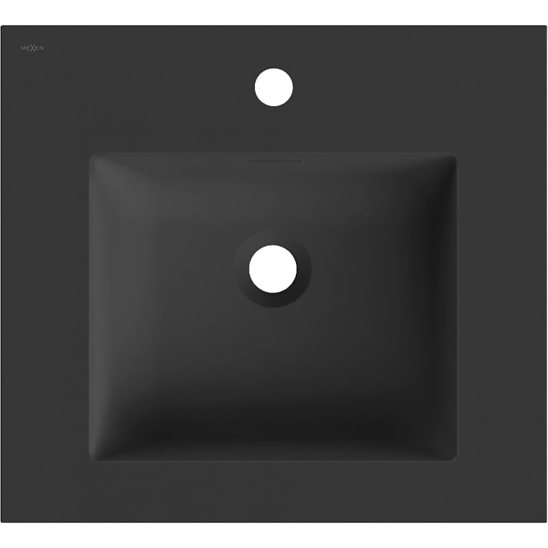 Mexen Otis Einbauwaschbecken 51 x 46,5 cm, schwarz matt - 25185071