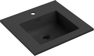 Mexen Otis Einbauwaschbecken 51 x 46,5 cm, schwarz matt - 25185071
