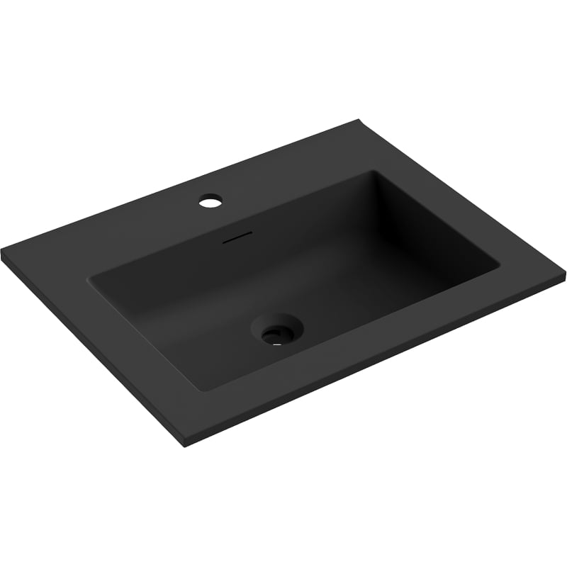 Mexen Otis Einbaubecken 61 x 46,5 cm, matt schwarz - 25186071