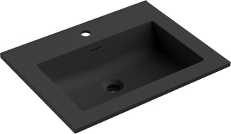 Mexen Otis Einbaubecken 61 x 46,5 cm, matt schwarz - 25186071