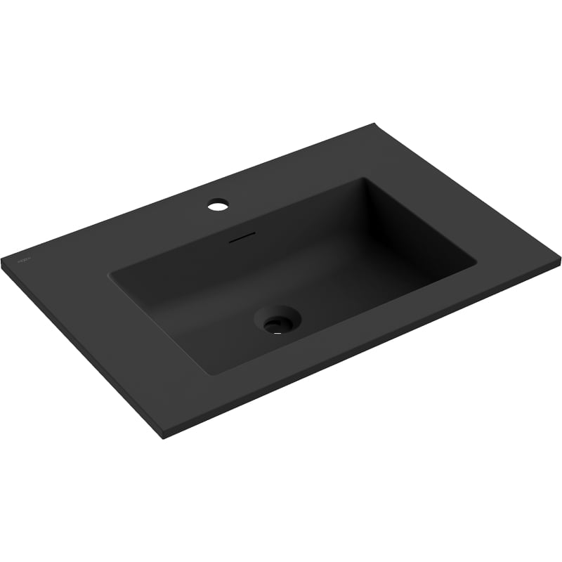 Mexen Otis Einbauwaschbecken 71 x 46,5 cm, schwarz matt - 25187071