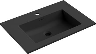 Mexen Otis Einbauwaschbecken 71 x 46,5 cm, schwarz matt - 25187071