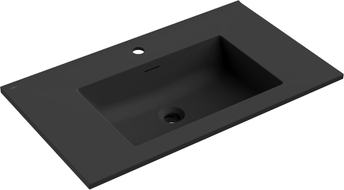 Mexen Otis Einbauwaschbecken 81 x 46,5 cm, schwarz matt - 25188071