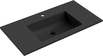 Mexen Otis Einbauwaschbecken 91 x 46,5 cm, schwarz matt - 25189071
