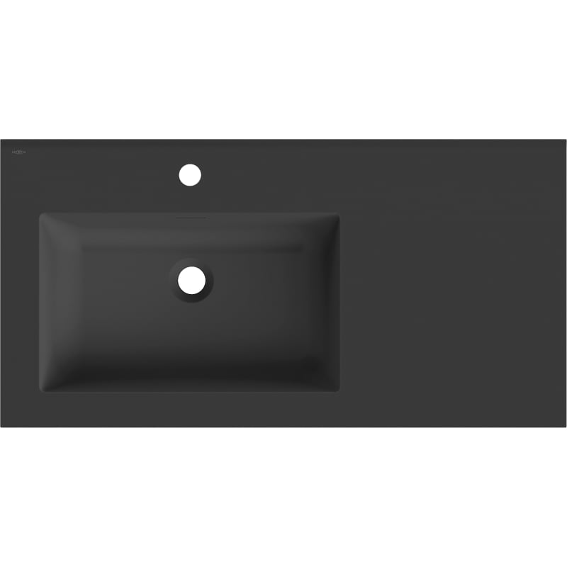 Mexen Otis Einbauwaschbecken links 91 x 46,5 cm, schwarz matt - 25189071L