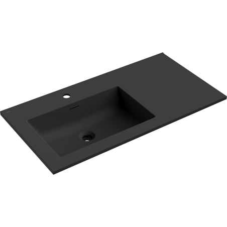 Mexen Otis Einbauwaschbecken links 91 x 46,5 cm, schwarz matt - 25189071L