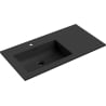 Mexen Otis Einbauwaschbecken links 91 x 46,5 cm, schwarz matt - 25189071L