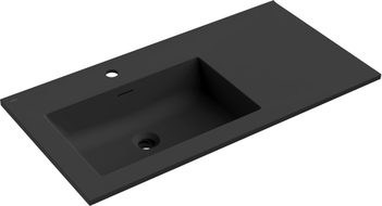 Mexen Otis Einbauwaschbecken links 91 x 46,5 cm, schwarz matt - 25189071L