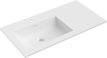 Mexen Otis Unterbauwaschbecken links 91 x 46,5 cm, weiß matt - 25189001L