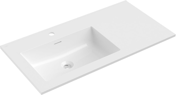 Mexen Otis Einbauwaschbecken links 91 x 46,5 cm, weiß glänzend - 25189000L