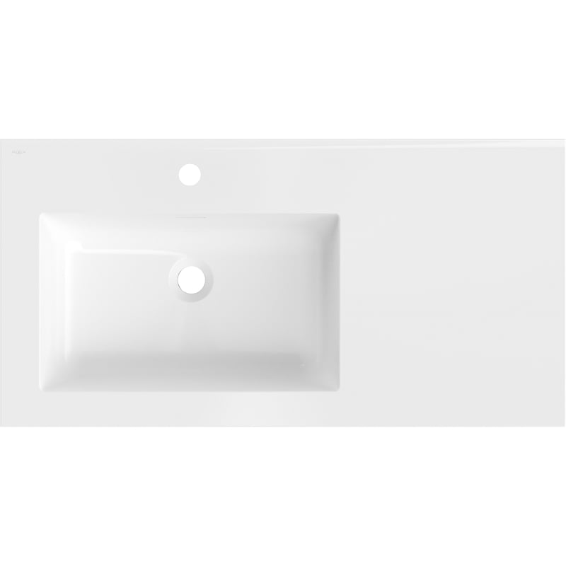 Mexen Otis Einbauwaschbecken links 91 x 46,5 cm, weiß glänzend - 25189000L