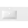Mexen Otis Einbauwaschbecken links 91 x 46,5 cm, weiß glänzend - 25189000L