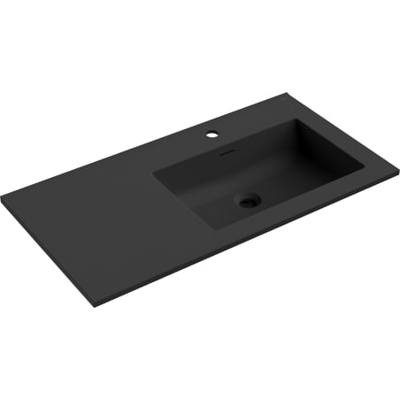 Mexen Otis Einbaubecken rechts 91 x 46,5 cm, schwarz matt - 25189071P