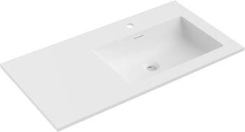 Mexen Otis Einbauwaschbecken rechts 91 x 46,5 cm, weiß matt - 25189001P